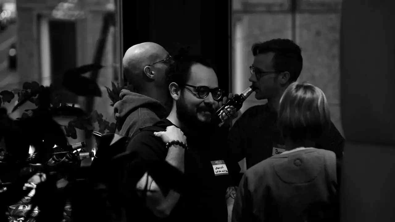 Conversations after the talks