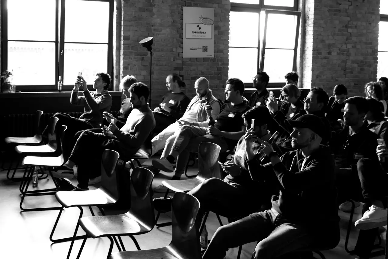 Audience during a talk