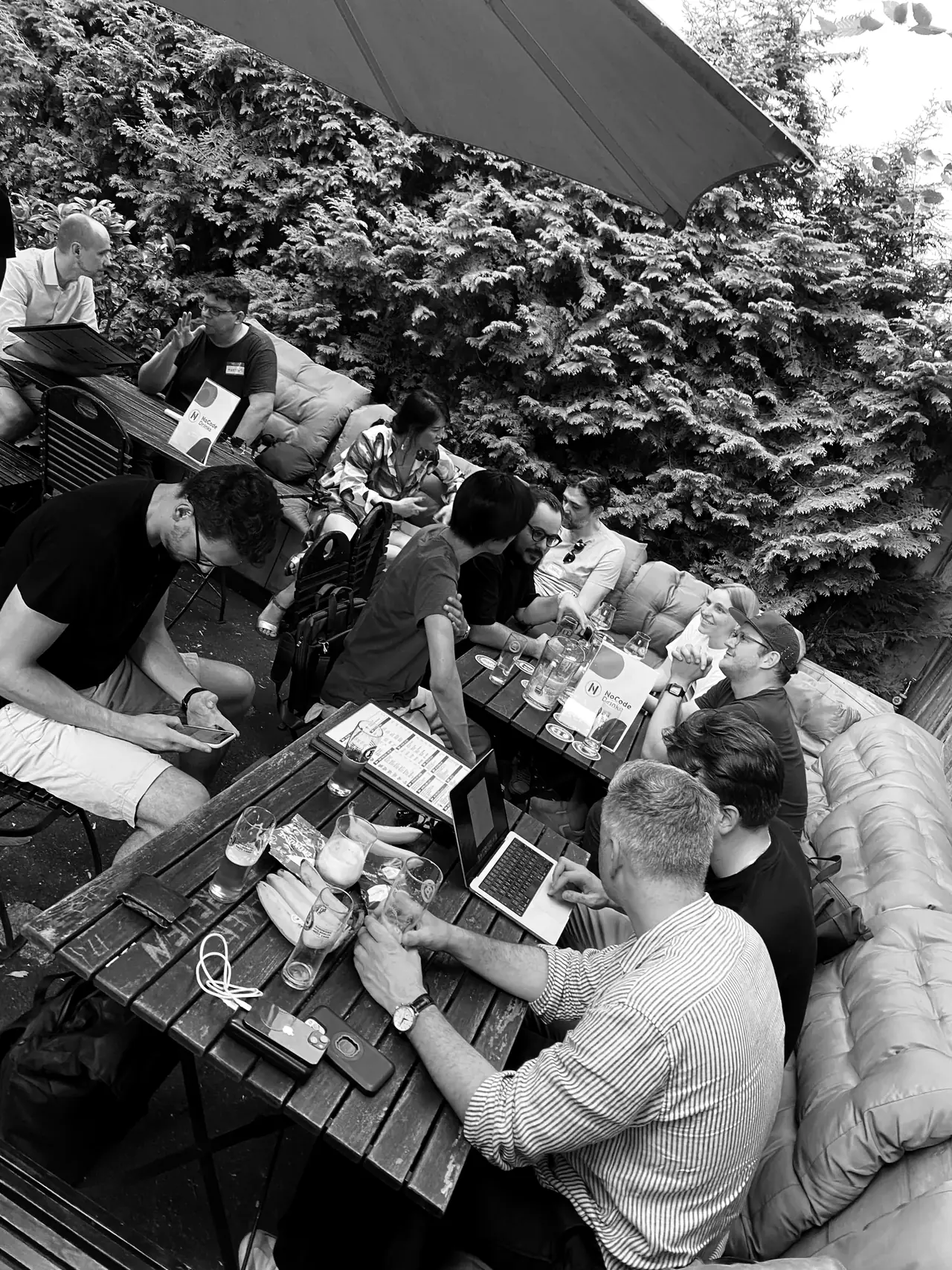 Continuing in the beer garden