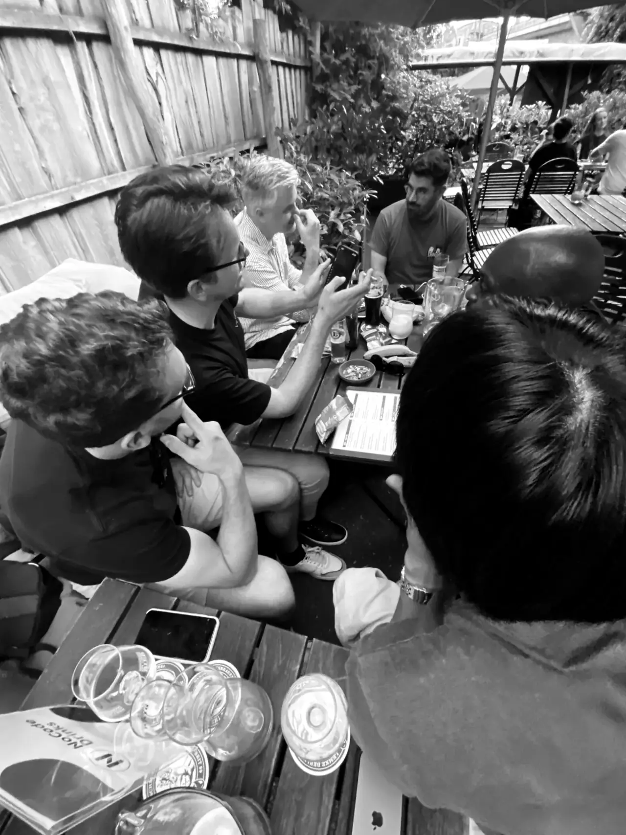 Continuing in the beer garden