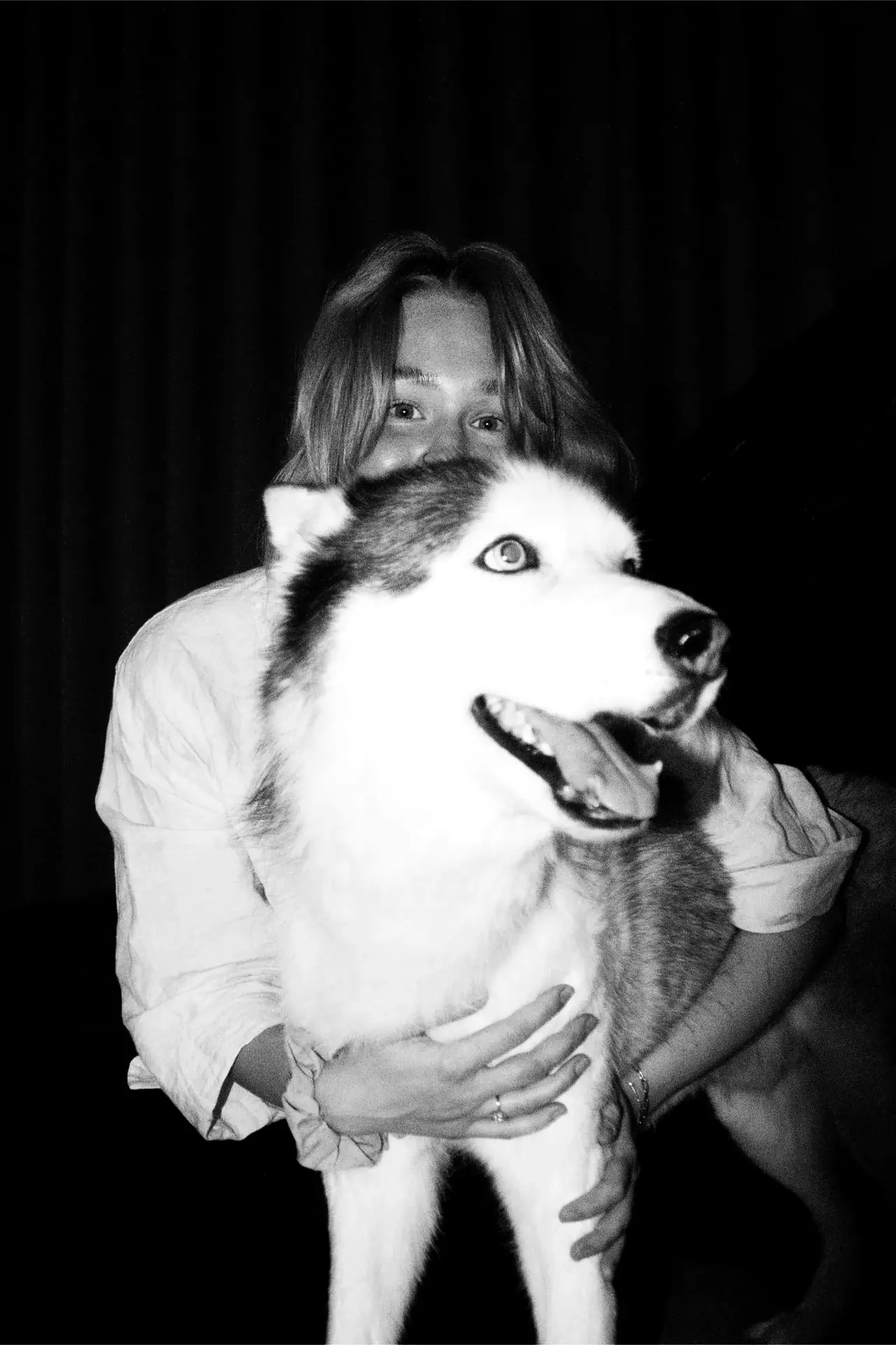 A dog came along too