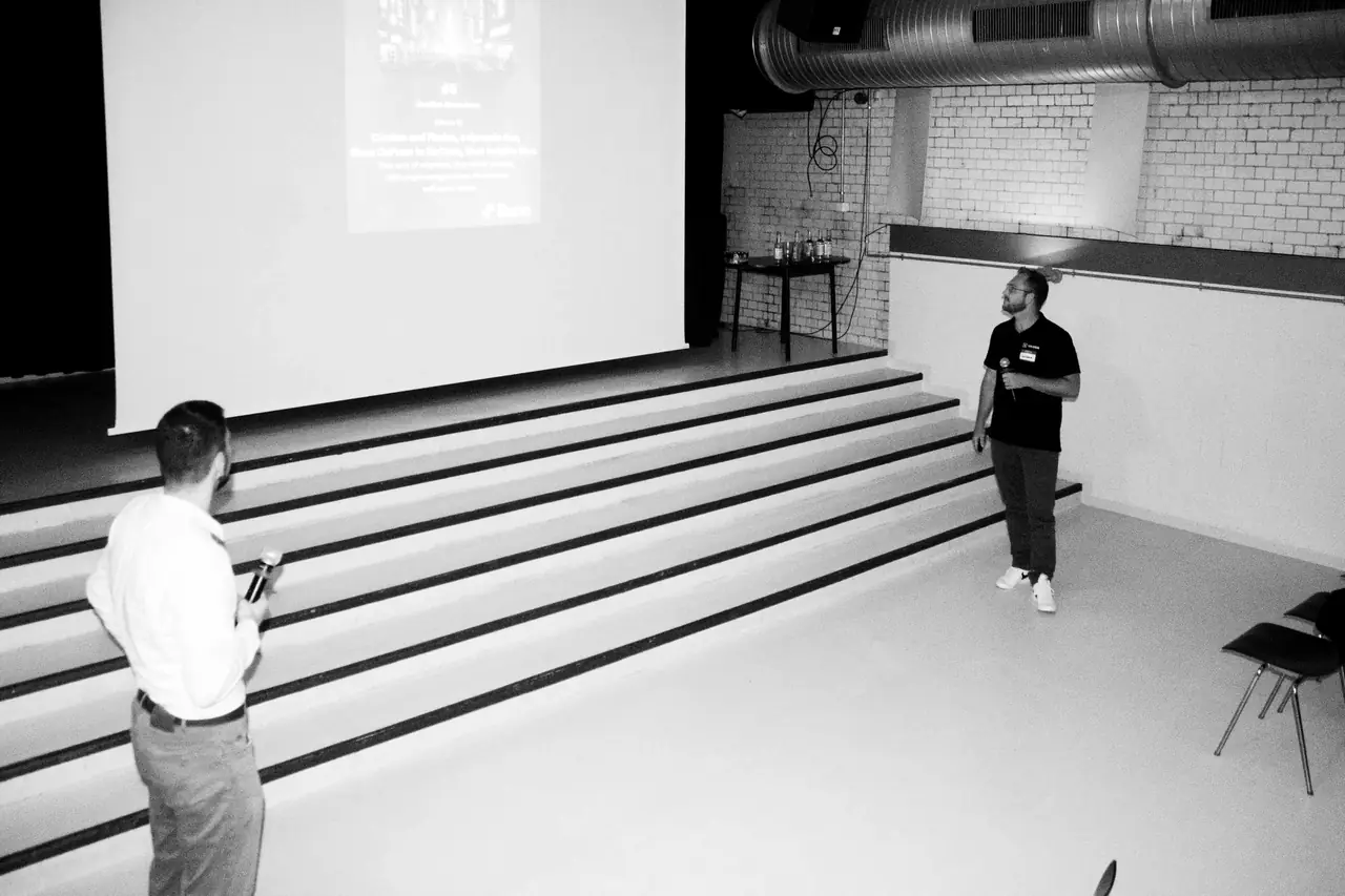 Talk on the Backfabrik stage