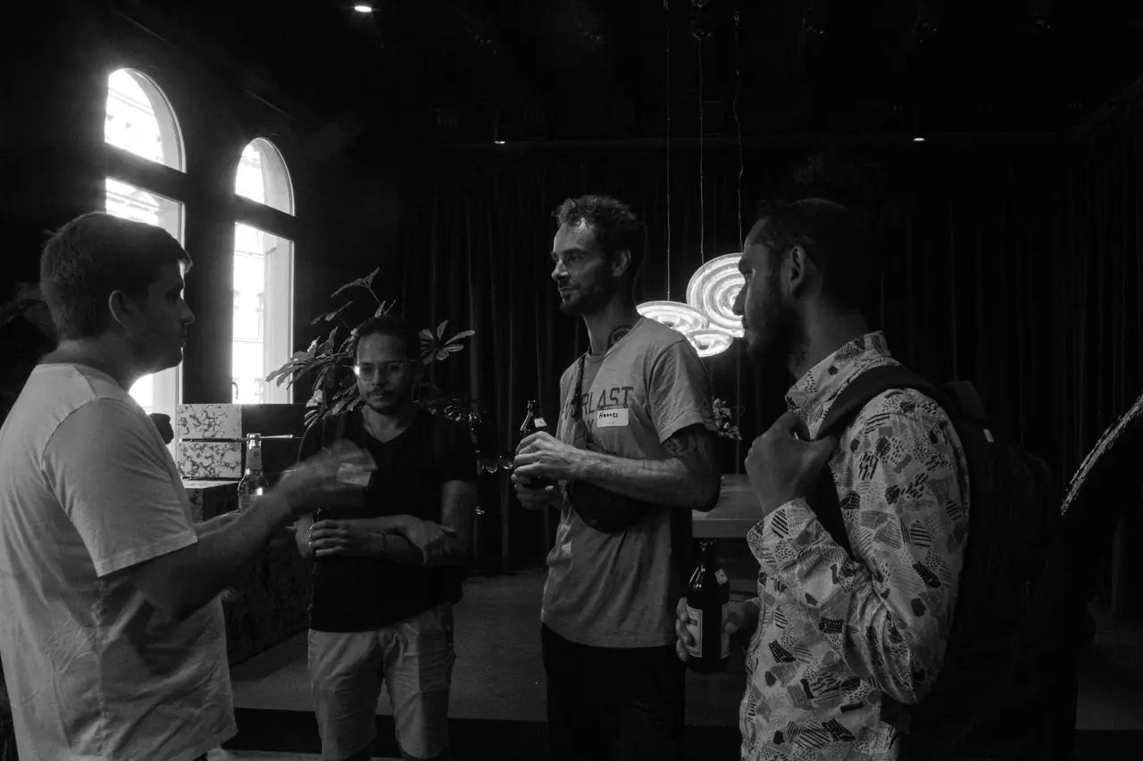 Networking at the club