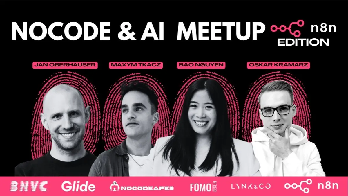 Poster #6: NoCode & AI Meetup | n8n Edition